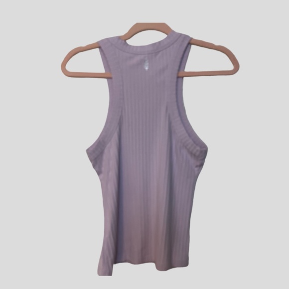 FREE PEOPLE Blissed Out Tank Women's Medium Lavendar NWT Ribbed Size Sma… - Picture 7 of 7